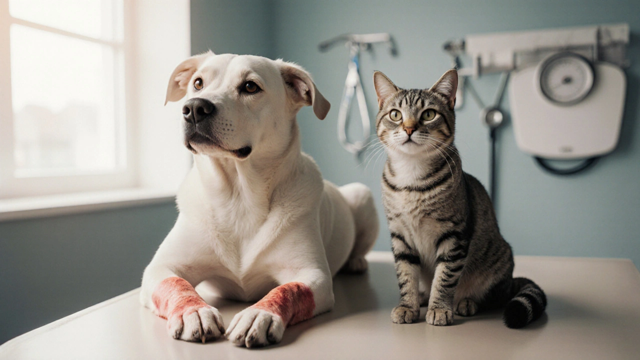 Dermatitis de contacto en mascotas: síntomas, causas y tratamientos