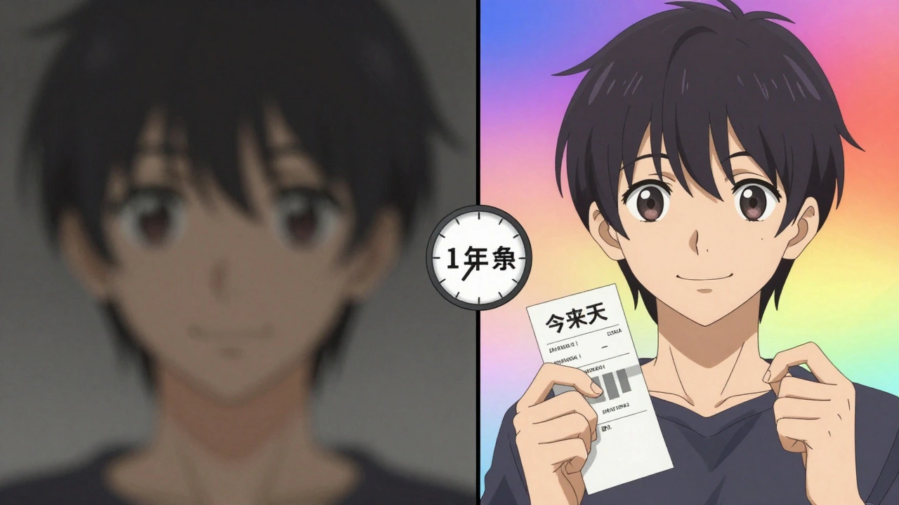 Comparación simbólica: visión borrosa vs visión clara, representando el impacto de los exámenes oculares.