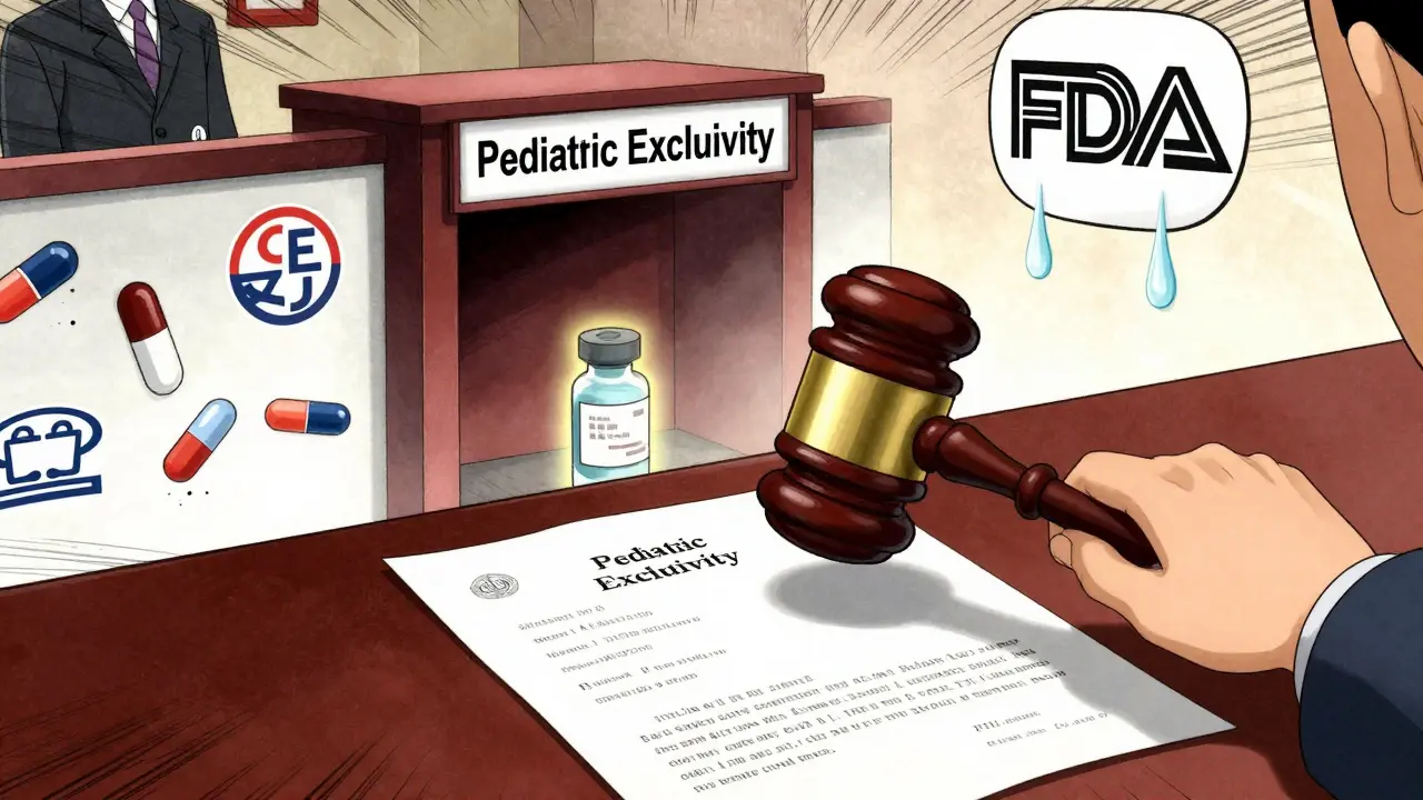 Juzgado donde una sentencia derriba una patente, pero la exclusividad pediátrica sigue en pie.