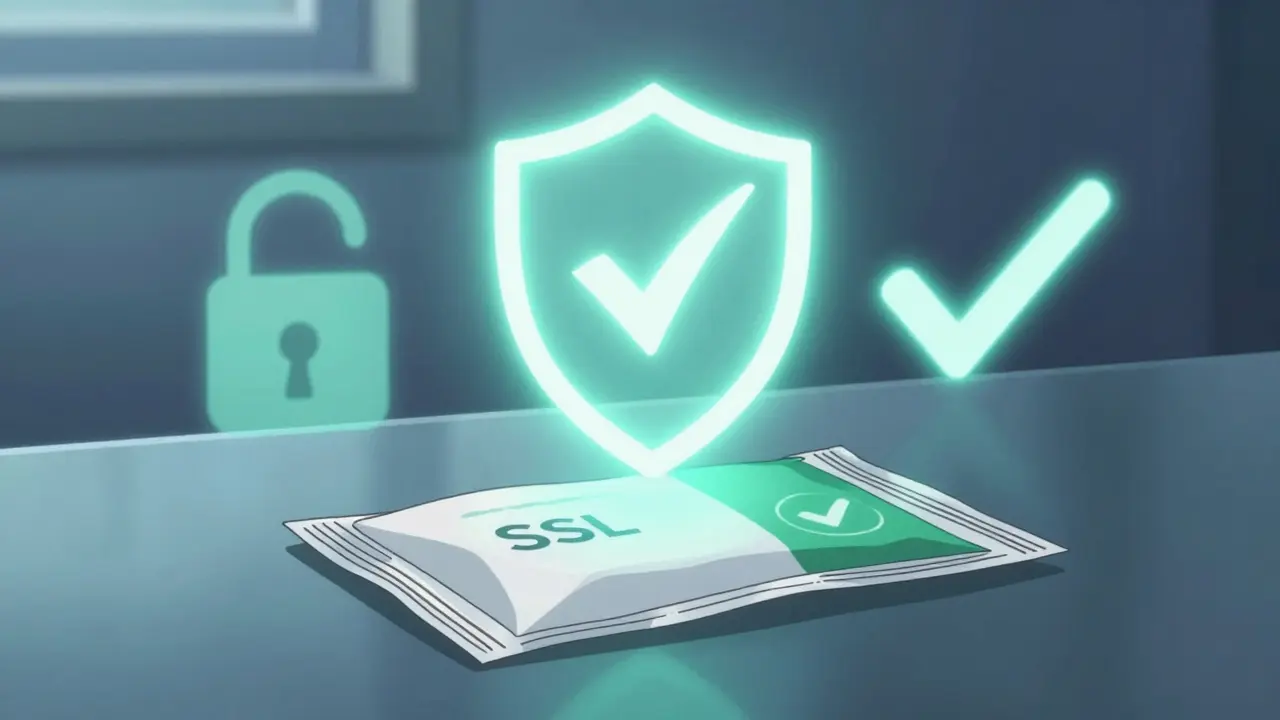 Paquete de medicamento protegido por escudo de seguridad